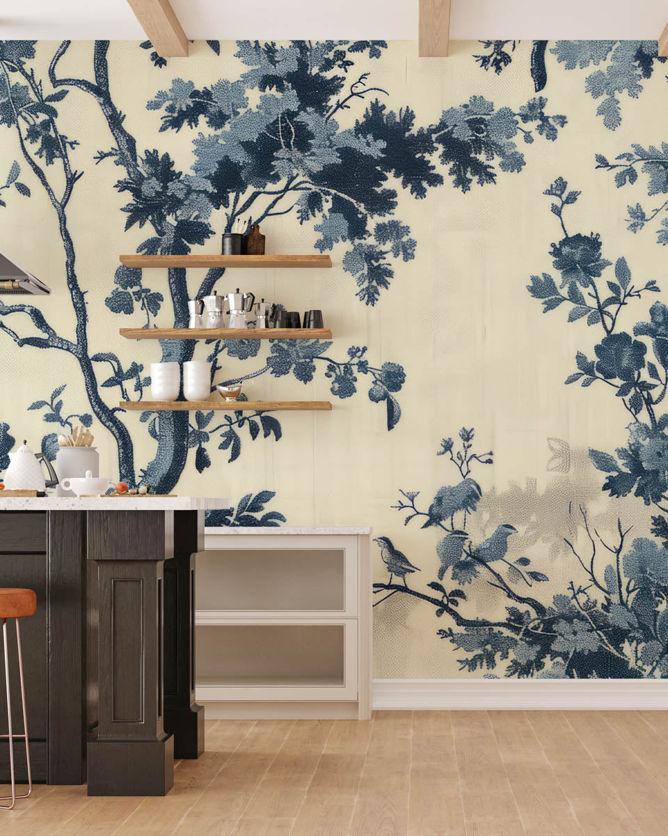 Blue Floral Elegance
