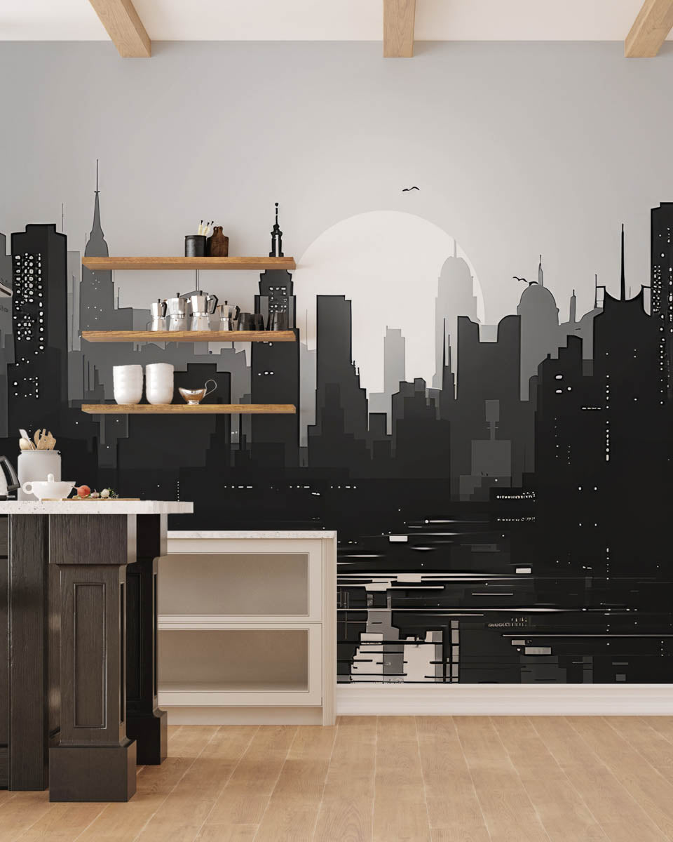 Monochrome City Silhouette