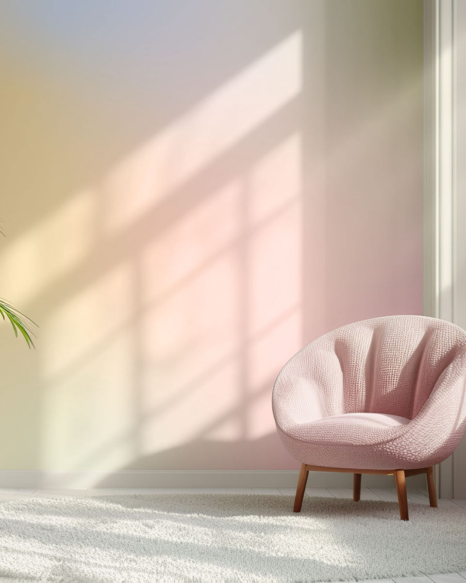 Soft Blush Ombre Wall Mural
