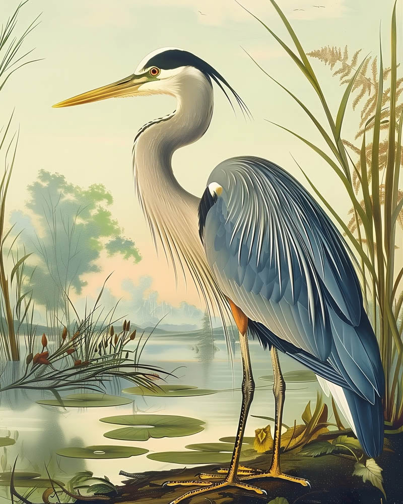 Serene Heron