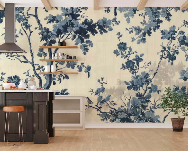 Blue Floral Elegance