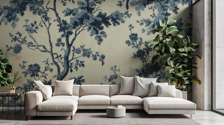 Blue Floral Elegance