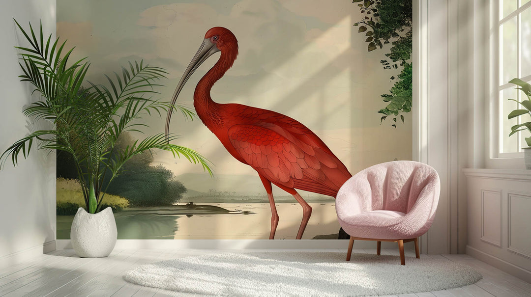 Scarlet Plume Ibis