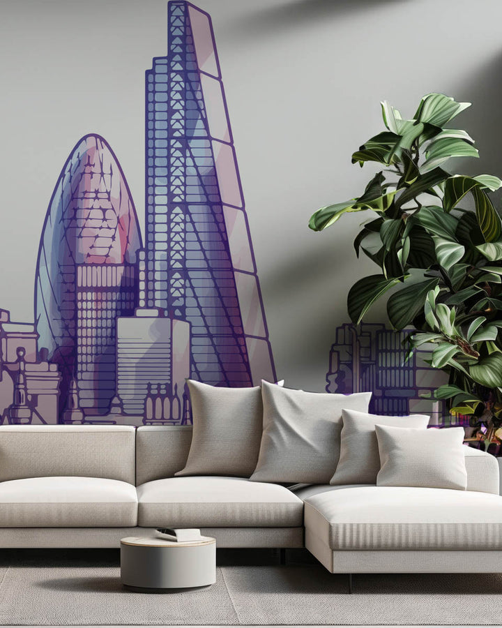 London Skyline Watercolour