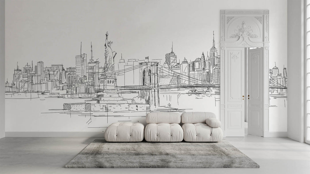 New York Skyline Sketch