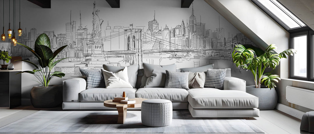 New York Skyline Sketch