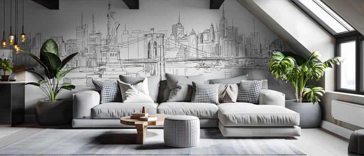 New York Skyline Sketch