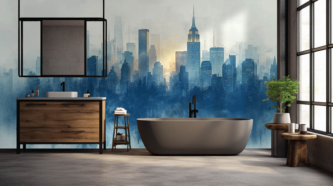 Ethereal Cityscape Silhouette