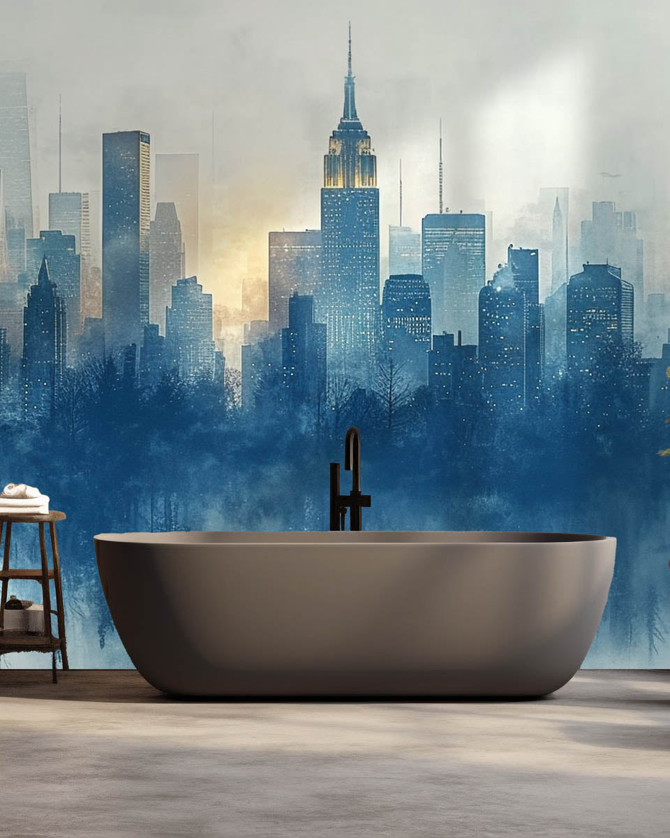 Ethereal Cityscape Silhouette