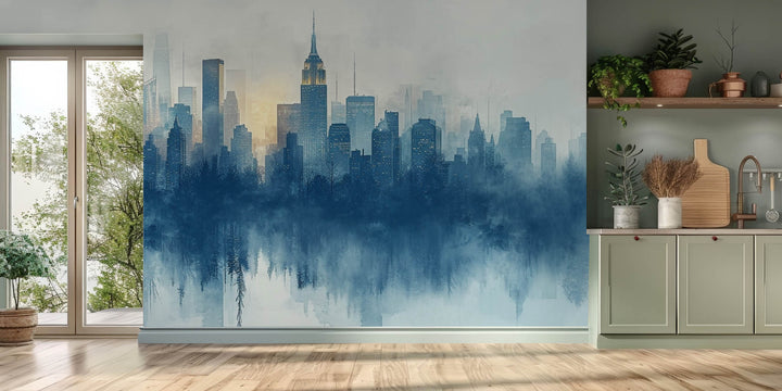 Ethereal Cityscape Silhouette