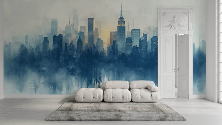 Ethereal Cityscape Silhouette