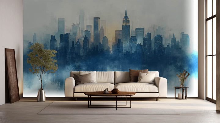 Ethereal Cityscape Silhouette