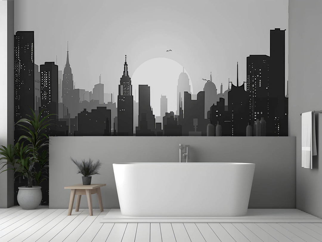 Monochrome City Silhouette