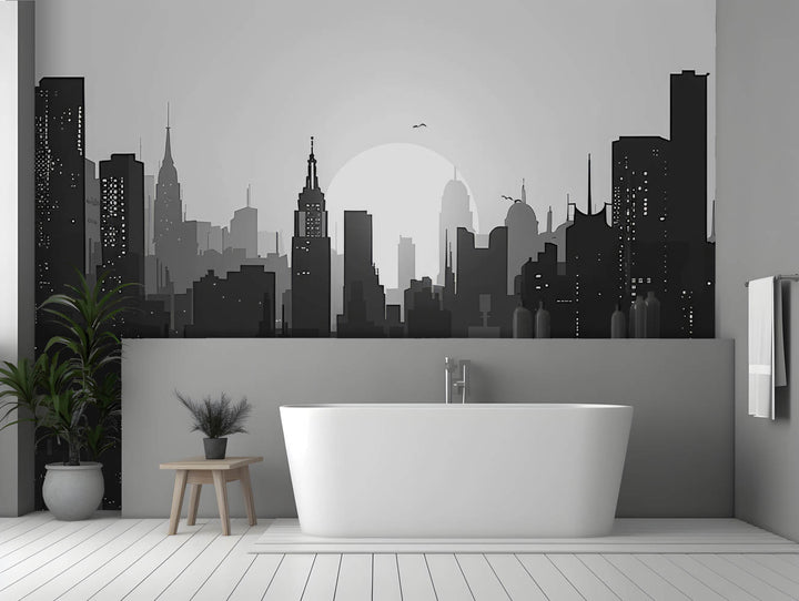 Monochrome City Silhouette