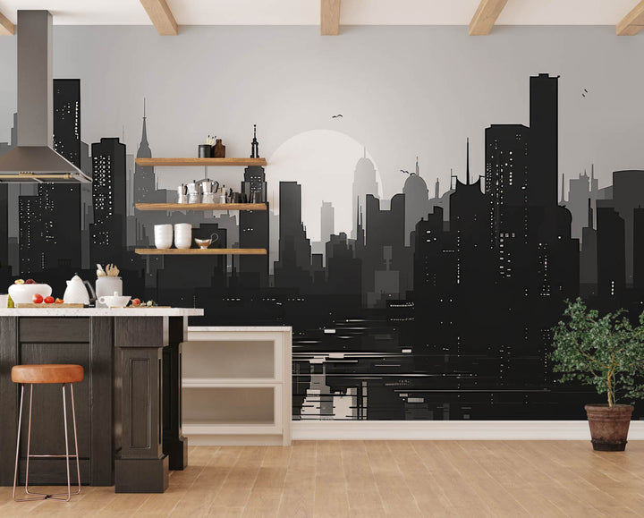 Monochrome City Silhouette