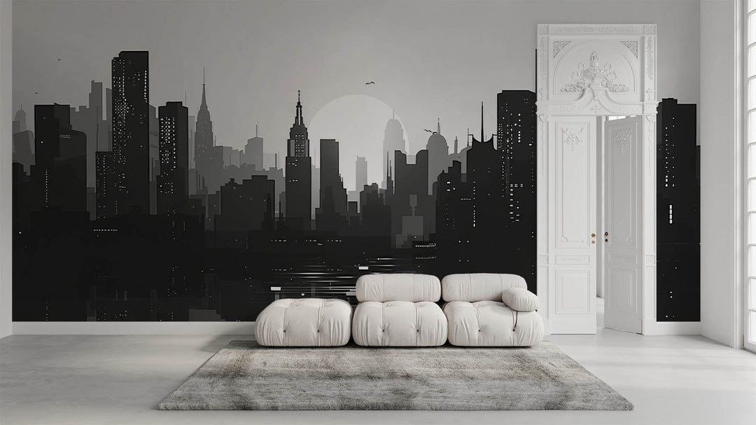 Monochrome City Silhouette