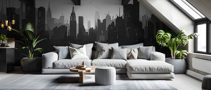 Monochrome City Silhouette