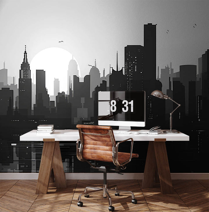 Monochrome City Silhouette