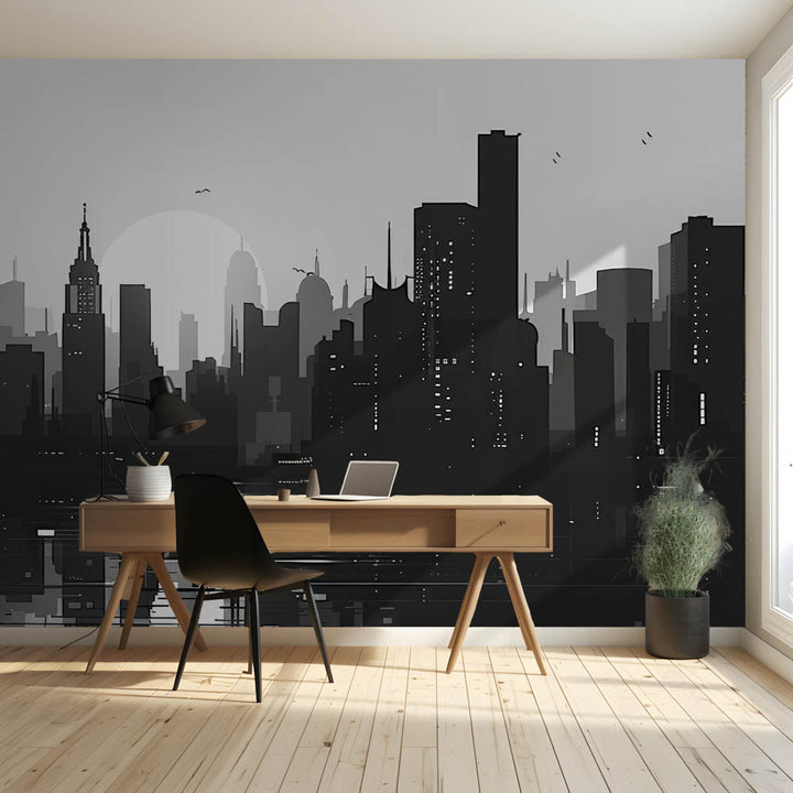 Monochrome City Silhouette
