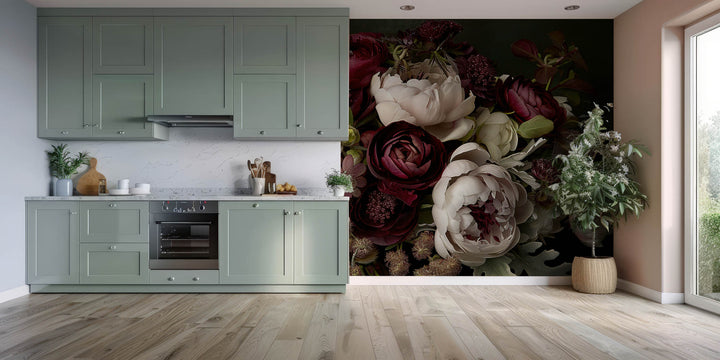 Romantic Burgundy Blossoms