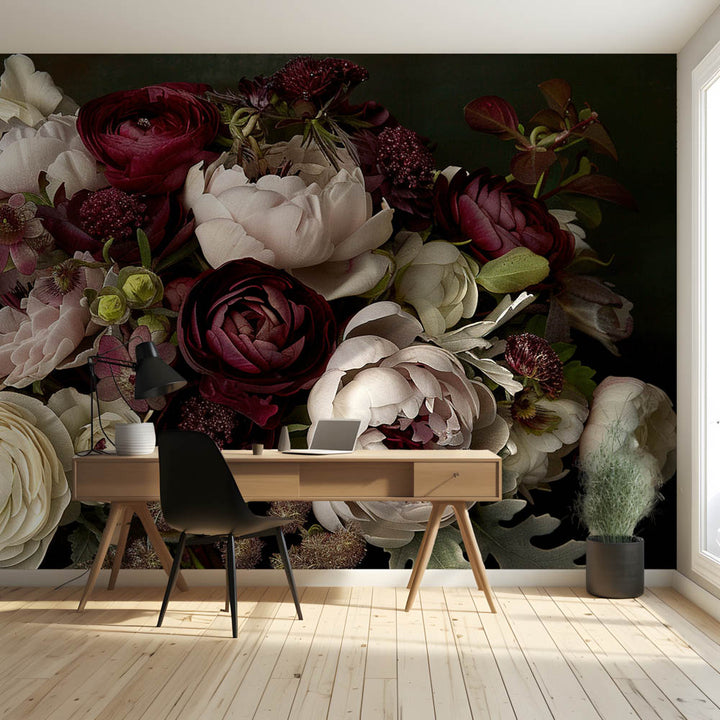 Romantic Burgundy Blossoms