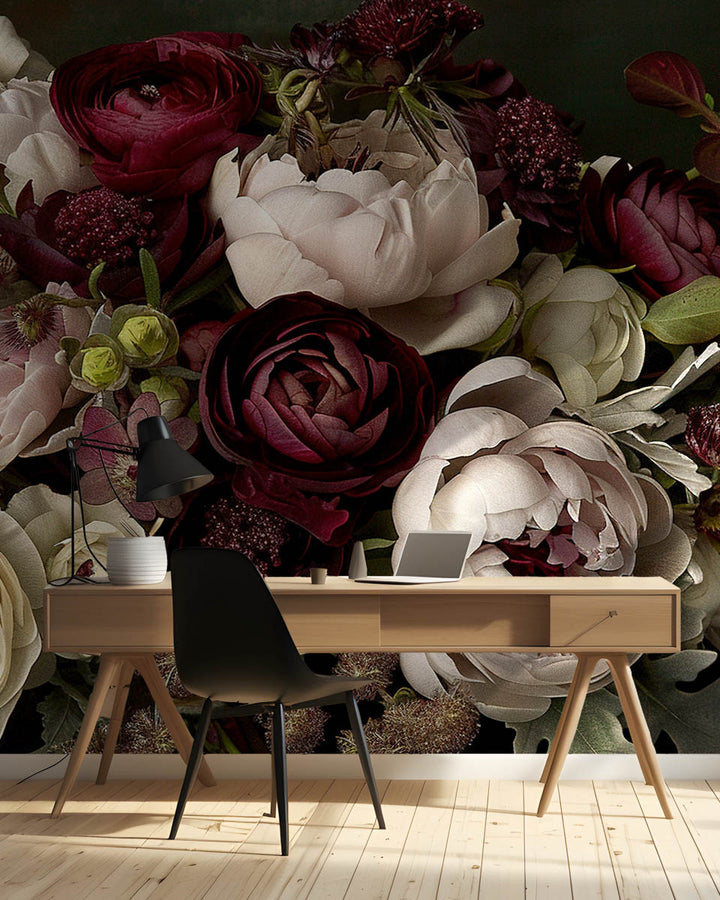 Romantic Burgundy Blossoms
