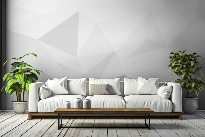 Modern Geometric Blanc