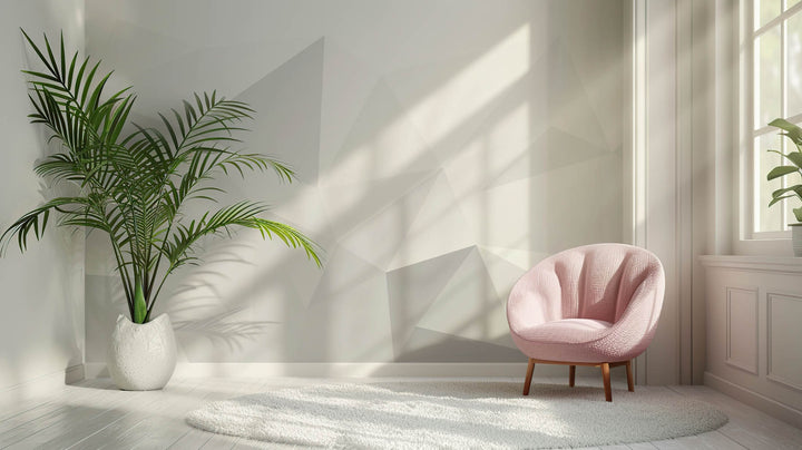 Modern Geometric Blanc