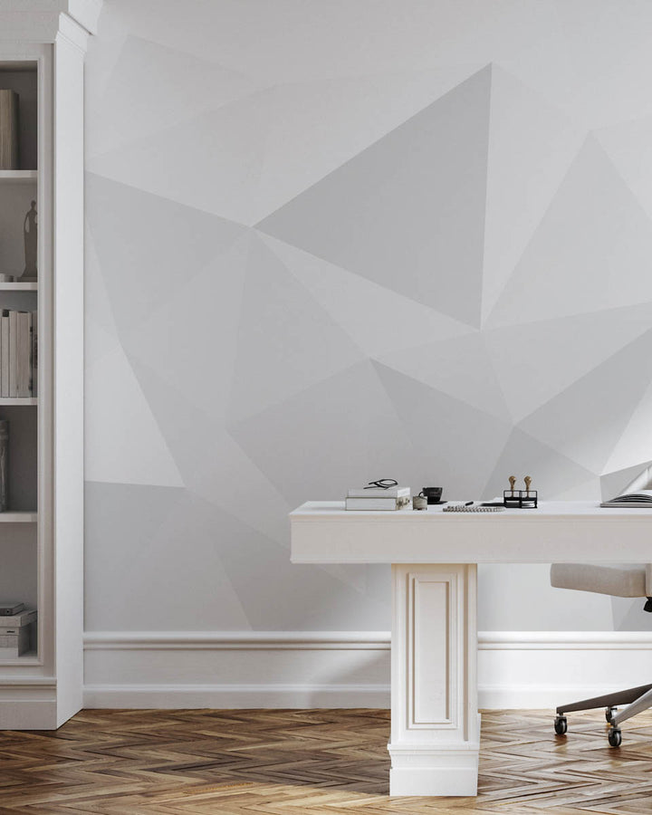 Modern Geometric Blanc