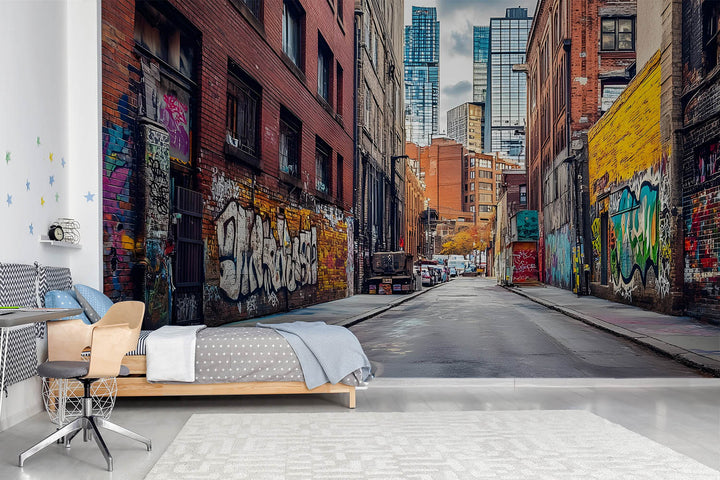 Urban Graffiti Alleyway