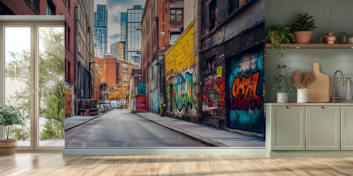 Urban Graffiti Alleyway