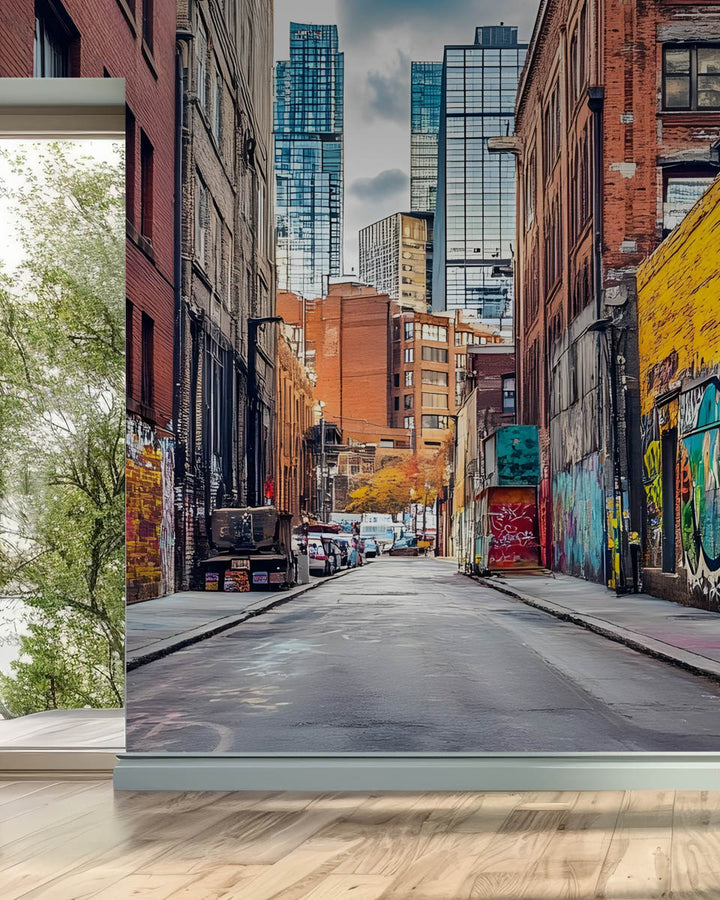 Urban Graffiti Alleyway