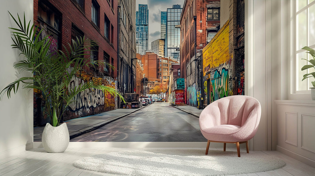 Urban Graffiti Alleyway