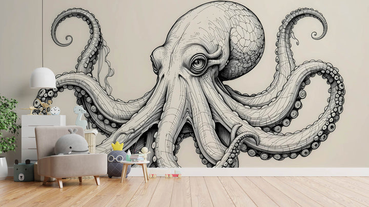 Detailed Octopus Illustration