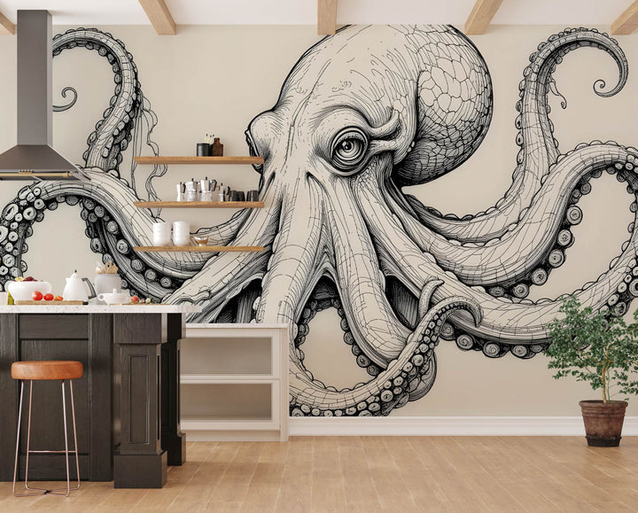 Detailed Octopus Illustration