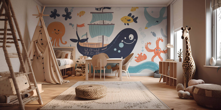 Playful Pirate Whale Adventure