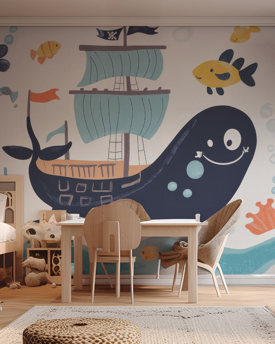 Playful Pirate Whale Adventure