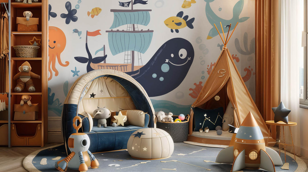 Playful Pirate Whale Adventure