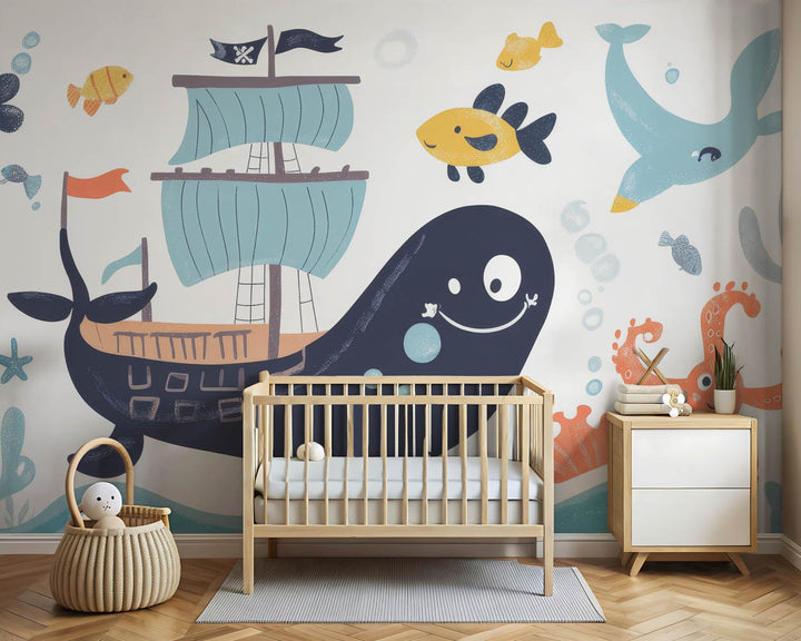 Playful Pirate Whale Adventure