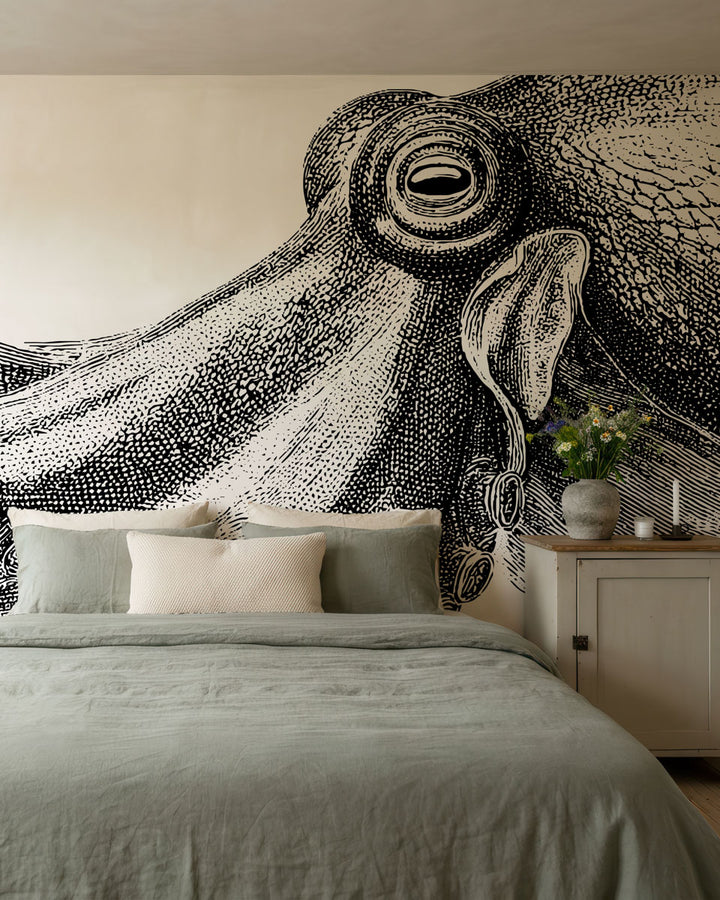 Vintage Octopus Engraving