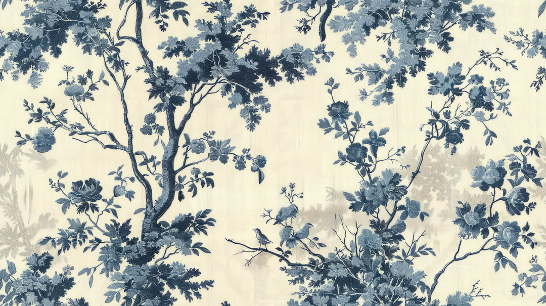 Blue Floral Elegance