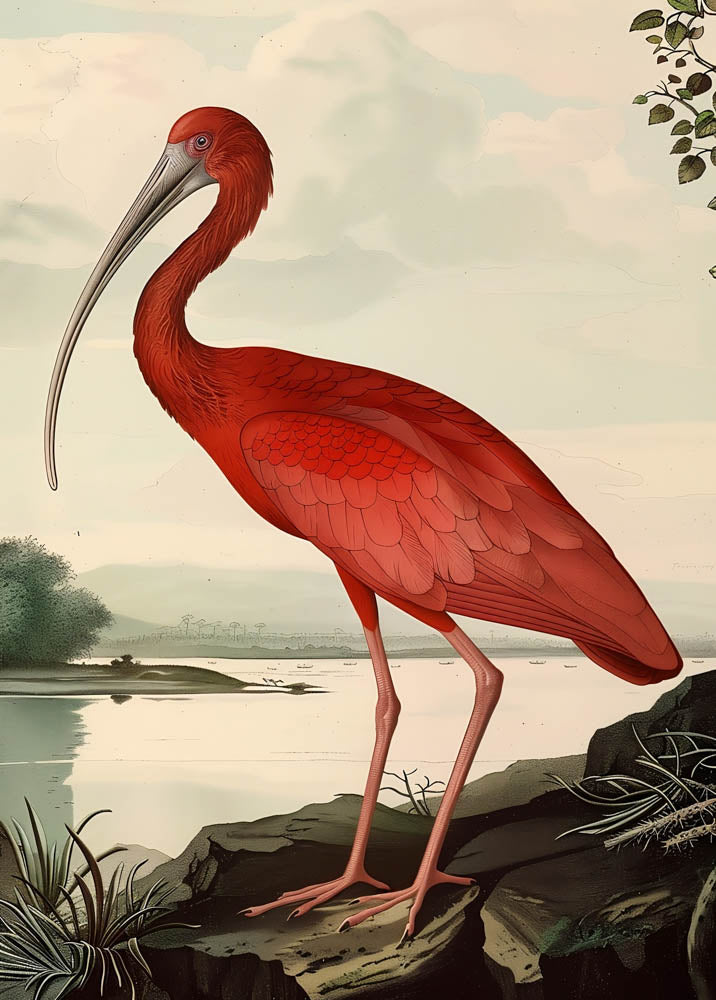 Scarlet Plume Ibis