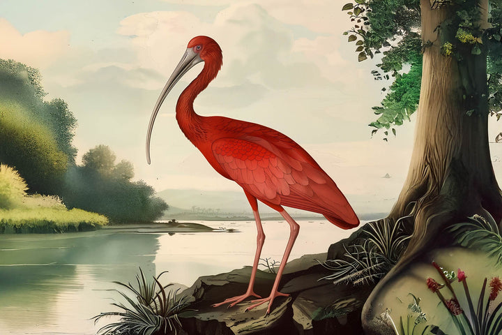 Scarlet Plume Ibis