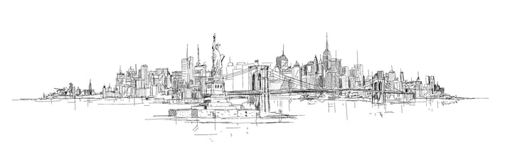 New York Skyline Sketch