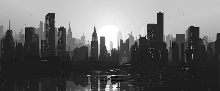 Monochrome City Silhouette