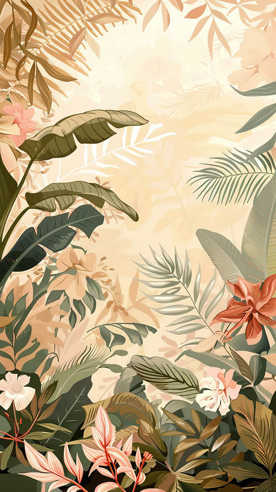 Tropical Sunset Foliage
