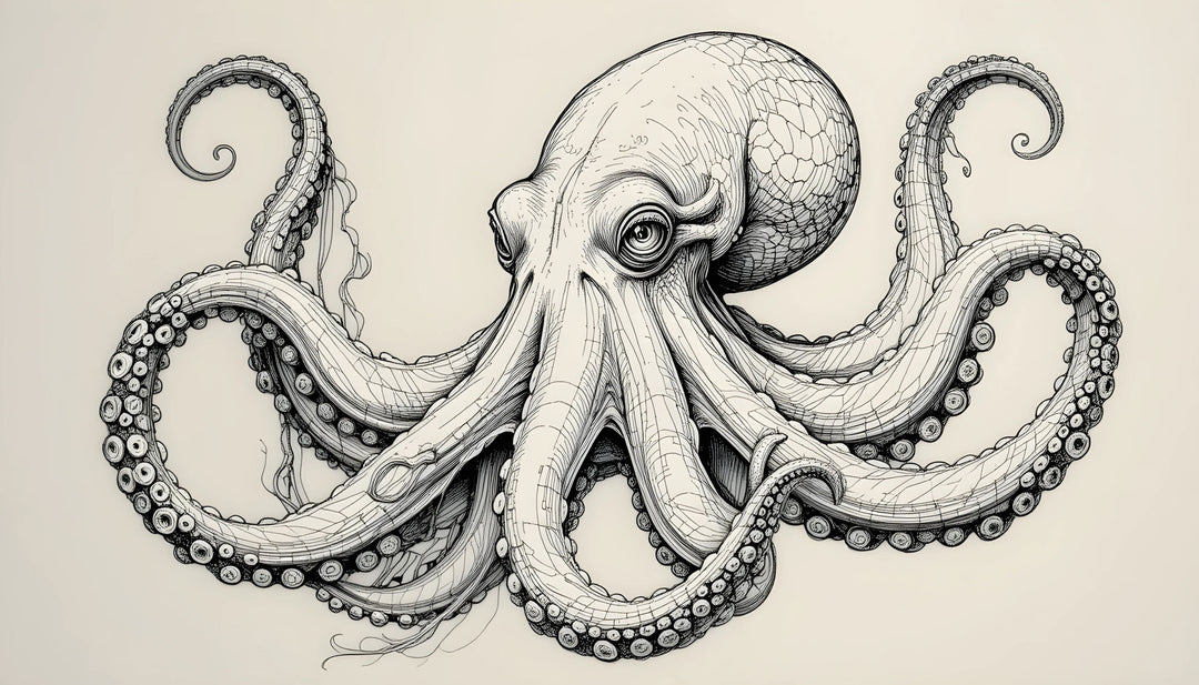 Detailed Octopus Illustration