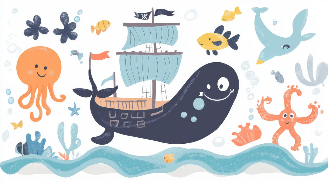 Playful Pirate Whale Adventure